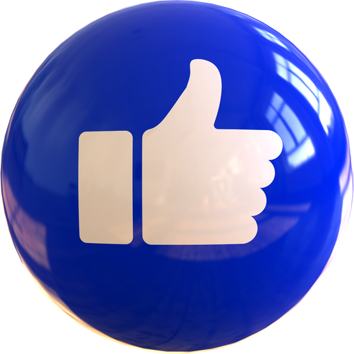 clickable facebook link to shadowplay bands facebook page a blue ball with a thumbs up sign on it 